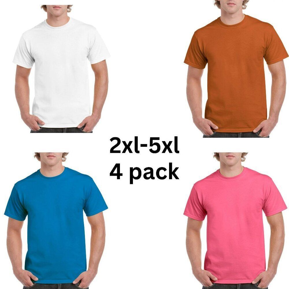 NEW 4 pack unisex/ men women shirt short sleeve 4 shirts great deal!
